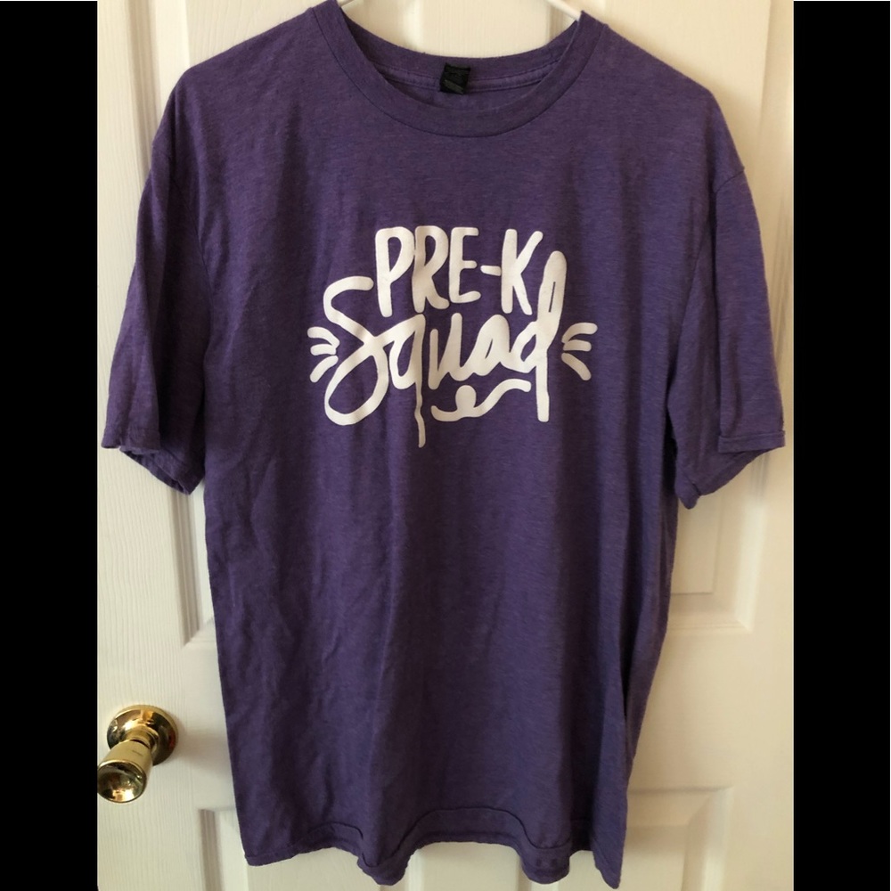 Pre-K squad T-shirt, Size XL, purple
